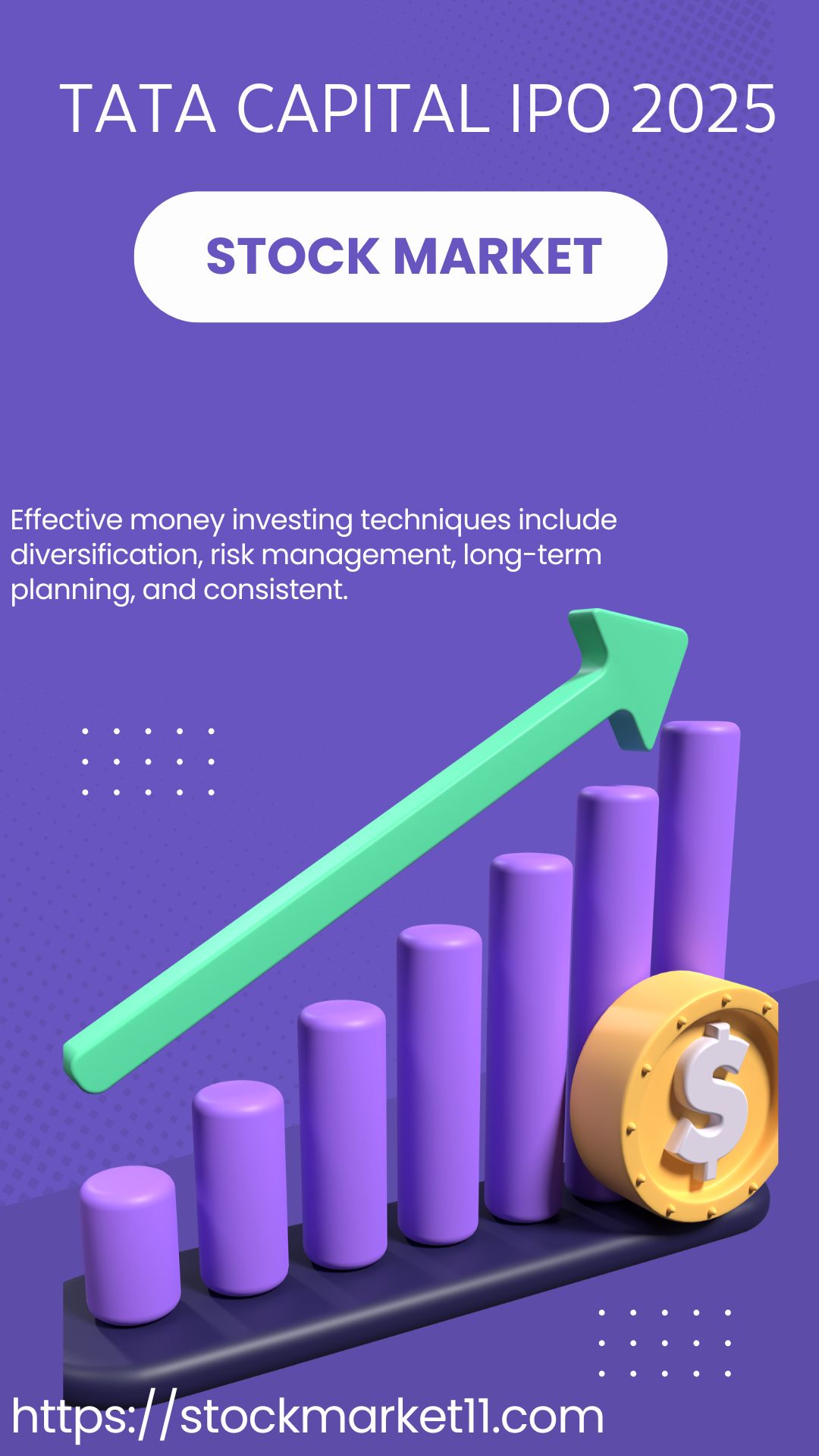 Purple and White Modern Money Investing Techniques Instagram Story